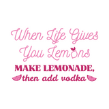 Funny 'When Life Gives You Lemons' Cocktail Bar Decal  - Waterproof Die Cut Vinyl Decal