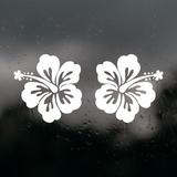 Die Cut Vinyl Decals - Hibiscus Flowers