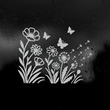 Die Cut Vinyl Decal - Wildflower Butterfly