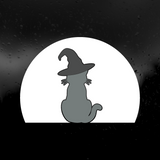 Die Cut Vinyl Decal - Witchy Cat Moon