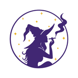 Die Cut Vinyl Smoking Witch Decal