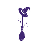 halloween witches broom decal by get decaled. halloween decor, halloween witch, halloween decal, halloween sticker, halloween decoration, diy halloween ideas, witch, witches broom, witches hat, decal, sticker, decal shop usa, decal shop canada