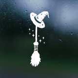 halloween witches broom decal by get decaled. halloween decor, halloween witch, halloween decal, halloween sticker, halloween decoration, diy halloween ideas, witch, witches broom, witches hat, decal, sticker, decal shop usa, decal shop canada