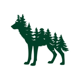 Die Cut Vinyl Forest Wolf Decal - Get Decaled