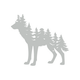 Die Cut Vinyl Forest Wolf Decal - Get Decaled