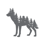 Die Cut Vinyl Forest Wolf Decal - Get Decaled