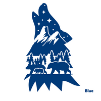wolf decal, wolf decals, dye cut wolf decal, wolf car decal, wolf truck decal, vinyl decal, sticcker decal, get decaled, decal shop, camper decal, custom decals,