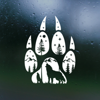 wolf decal, outdoor scene decal, truck decal, camper decal, explore decal, explore camper decal, explore truck decal, explore camper decal, explore vinyl decal, explore decals, decal, decal shop, get decaled