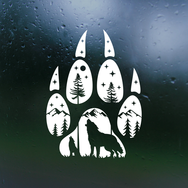 wolf decal, outdoor scene decal, truck decal, camper decal, explore decal, explore camper decal, explore truck decal, explore camper decal, explore vinyl decal, explore decals, decal, decal shop, get decaled