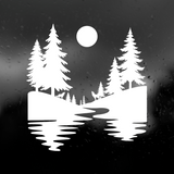 Die Cut Vinyl Decal Of Wolves In The Outdoors