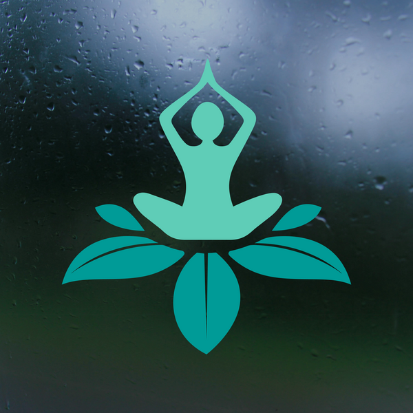 Yoga Pose Lotus Decal for Car, Truck, Window, Laptop, Mug & More