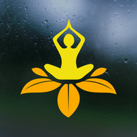 Yoga Pose Lotus Decal for Car, Truck, Window, Laptop, Mug & More