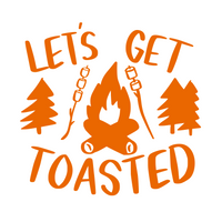 Lets Get Toasted Camping Decal