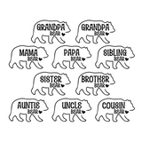 bear family decals, bear family car decal ,bear family truck decals, decals, vinyl decals, vinyl decal sticker, decal shop, get decaled
