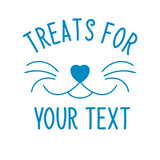 Die Cut Vinyl Custom Cat Treat Container Decal