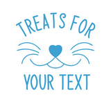 Die Cut Vinyl Custom Cat Treat Container Decal