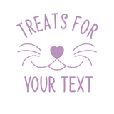 Die Cut Vinyl Custom Cat Treat Container Decal