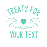 Die Cut Vinyl Custom Cat Treat Container Decal