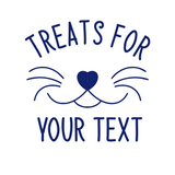 Die Cut Vinyl Custom Cat Treat Container Decal