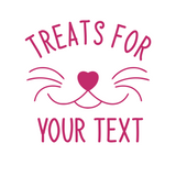 Die Cut Vinyl Custom Cat Treat Container Decal