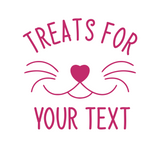 Dye Cut Vinyl Custom Cat Treat Container Decal