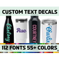 custom text decal, custom decal, custom decals, custom sticker decal, custom decal