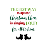 Christmas Cheer Quote Decal