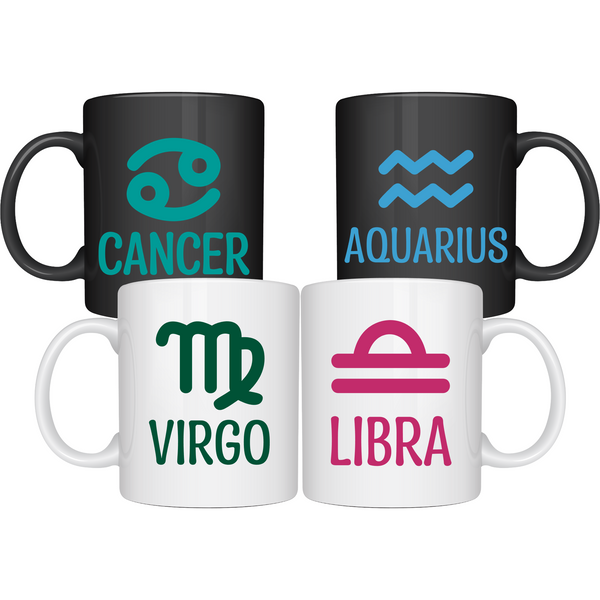 zodiac sign decals by get decaled. zodiac signs, zodiac sign, astrology, astrology sign, zodiac sign decal, zodiac decal, astrology decal, astrology sign decal, diy decal, diy mug decal, diy zodiac decal, zodiac sign mug