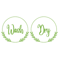 Dye Cut Vinyl Boho Washer And Dryer Decal Set