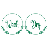 Dye Cut Vinyl Boho Washer And Dryer Decal Set