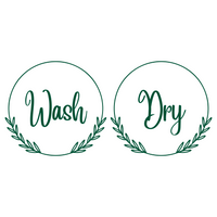 Dye Cut Vinyl Boho Washer And Dryer Decal Set