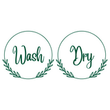 Dye Cut Vinyl Boho Washer And Dryer Decal Set