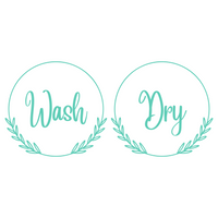 Dye Cut Vinyl Boho Washer And Dryer Decal Set
