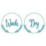 Dye Cut Vinyl Boho Washer And Dryer Decal Set