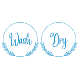 Dye Cut Vinyl Boho Washer And Dryer Decal Set