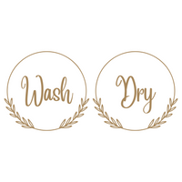 Dye Cut Vinyl Boho Washer And Dryer Decal Set