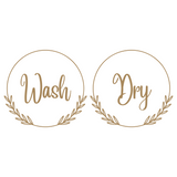 Dye Cut Vinyl Boho Washer And Dryer Decal Set
