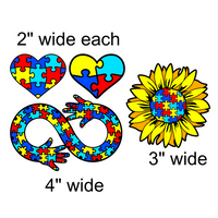Autism Awareness Decal Sticker Pack