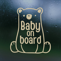 baby bear on board, baby on board sign, baby on board decal, baby on board sticker, decal, decals, car decals, truck decals, decal shop, get decaled