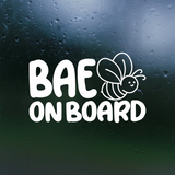 bee decal, bee baby on board decal, baby on board decals, bee sticker, baby on board sign, get decaled, decal shop