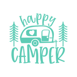 camper decal, camper decals, camper sticekr, dye cut vinyl , camper decals, happy camper decal, camper window decal, rv decal, motor home decal, tent trailer decals