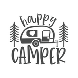 camper decal, camper decals, camper sticekr, dye cut vinyl , camper decals, happy camper decal, camper window decal, rv decal, motor home decal, tent trailer decals