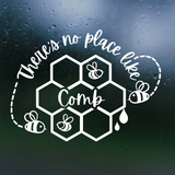 theres no place like comb decal, decals, decal shop,, vinyl decals, bee decals, bee car decal, bee sticker, vinyl decal sticker, bee laptop decals, bee vinyl decal, bee sticker, decal shop, get decaled