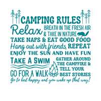 camping rules decal, camping rules decals, funny camping decal, funny camping rules decal, camping decals, camper decal, the best decal, canada decals, decal sticker, decal shop canada, decal shop usa