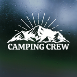 camping decals, camper decal, camping crew decal, rv decals, decal, decals, truck decals, car decals, decal shop, decal shop canada, decal shop usa, the best decals, custom decals, funny decals, mountain decal, funny camping decal for cars, camping cross