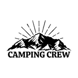 Camping Crew Mountain Scene Dye Cut Vinyl Decal