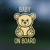 baby on board, baby on board sign, baby on board decal, baby on board vinyl decal, vinyl sticker decals, vinyl baby on board sign, panda, panda baby on board, get decaled, decal shop, baby bear on board