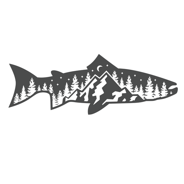 Dye Cut Vinyl Fish Outdoor Scene Car / Truck Decal – Get Decaled