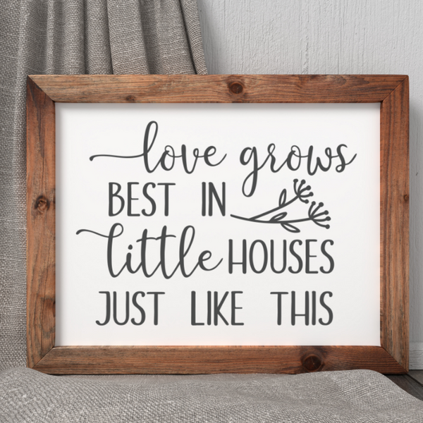 home decor, home decor decals, decals, decal, love grows best in little houses just like this decal for signs appliances and more, decal, decals, decal shop, get deacaled, decal shop canada, decal shop usa, the best decal shop