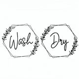 washer and dryer boho wreath decals for front loading washers by get decaled. Decal, decals, decal sticker.
